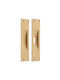 Zogometal Sliding Door Flush Handles Oro Matte 230 Hole