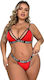 Γυναικείο Set Plus Size Annamu Κόκκινο Μαύρο A-1043