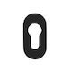 Roline K301 Sicherheitsrosette PVC Messing Schw...