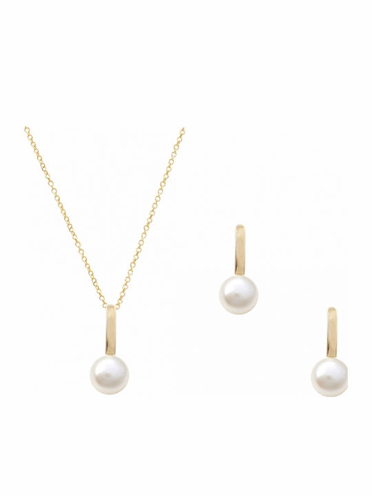 Hochwertiges Schmuckset aus 14K Gold