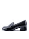 Patent Leather Women's Moccasins in Black Color