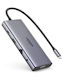 Ugreen CM639 USB-C Docking Station με HDMI 4K PD Ethernet και σύνδεση 2 Οθονών Γκρι