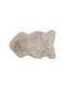 JumT Χαλί Ορθογώνιο Shaggy Taupe 55x90cm
