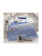 Nef-Nef Homeware Kids Quilt Semi Double In The City Blue 180x240cm