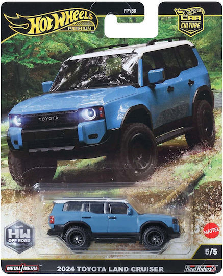 Hot Wheels Premium Off Road Car 2024 Toyota Land Cruiser 1:64 For 3+ Years