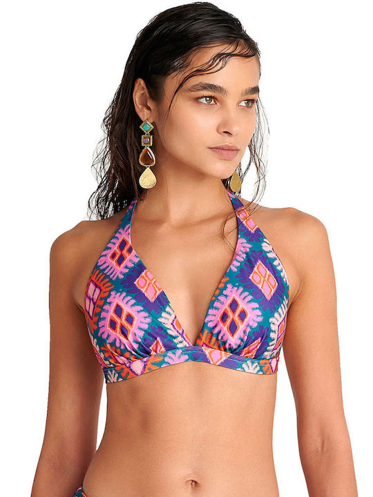 Diamond Frame Bikini Τριγωνάκι D Cup με Ενίσχυση Ροζ