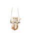 Kaemingk Hanging Wall Decor Beige Made of Plastic 15x10x11.5cm
