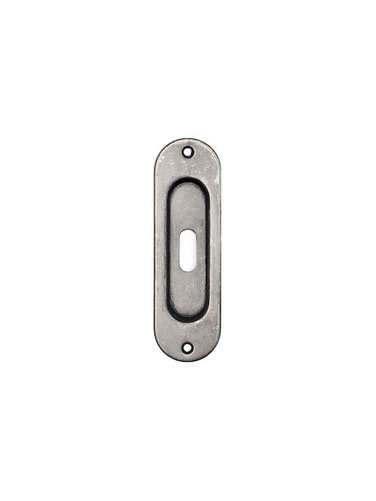 Roline Κ302 Χούφτα Συρόμενης Τρύπα Ορείχαλκο Old Silver 32x120mm