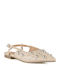 Γυναικείες Μπαλαρίνες Slingback με Λουράκι σε Μπεζ Χρώμα