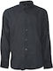 Long-sleeved Linen Shirt Gray