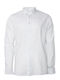 Long-sleeved Linen Shirt White