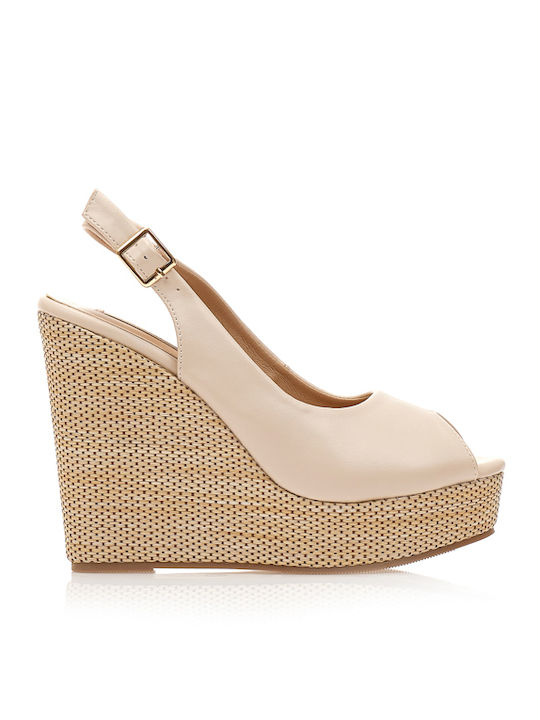 Tsoukalas Damenplattformen Beige