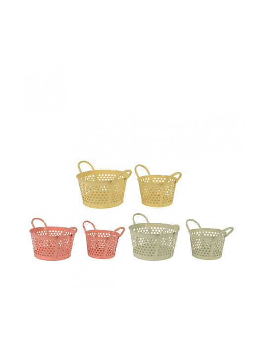 Beauty Home Set Dekorative Körbe Metallisch mit...