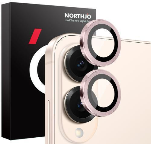 Northjo Camera Protection Metal Frame Pink for the Samsung Galaxy S25 Edge 5G