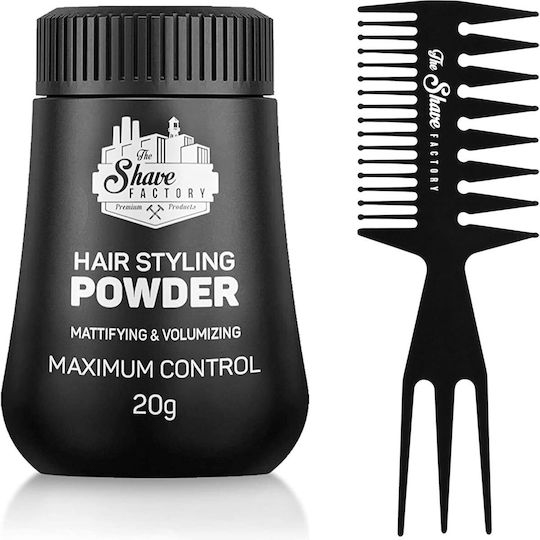 Matte Styling Powder Shave Factory 20 G Professional Anti-Static Comb 034