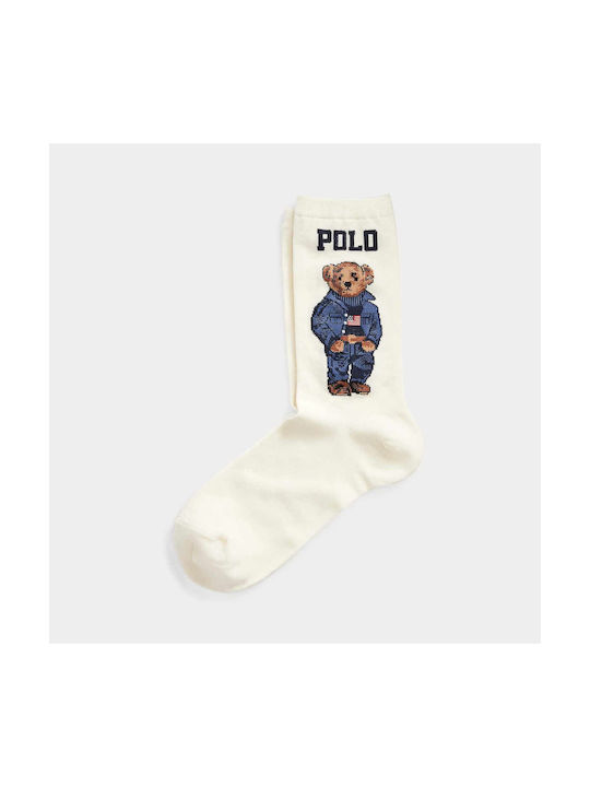 Ralph Lauren Patterned Socks Ivoire