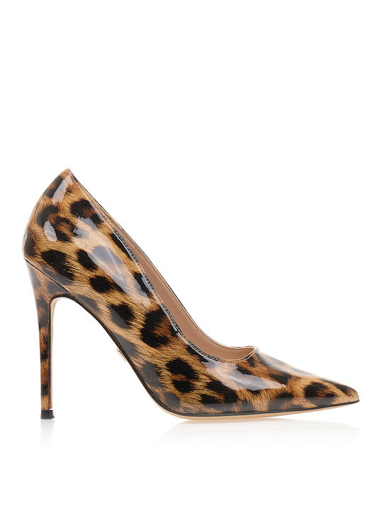 Tsoukalas Spitze Zehen Pumps aus Lackleder mit ...