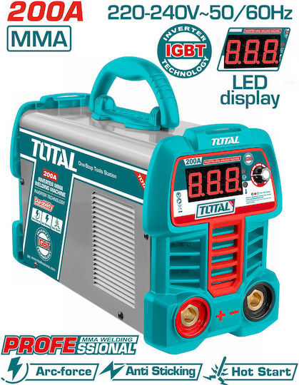 Total Welding Machine Inverter MMA with Maximum Welding Current 200A and Duty Cycle 40%