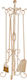 Zogometal Fireplace Tool Set with Stand Holder Cream Patina Copper