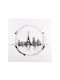 Bizzotto Crown Canvas Painting Paris White 70x70 cm