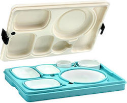 Isolierte Servierplatte für Kliniken 6 Fächer Schloss 530x370x105mm Resital 61 9150 Isolierte Servierplatte für Kliniken 6 Fächer Schloss 530x370x105mm Resital 61 9150
