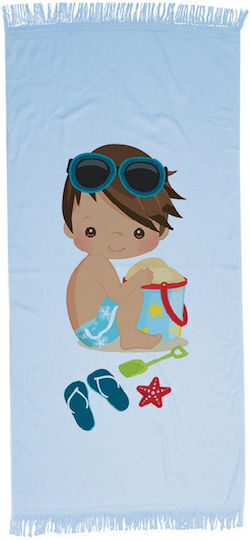 Детско плажно пончо Borea Beach Boy 60x60см