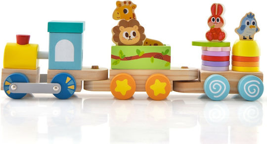 Costway Set with Train made of Wood for 3+ years+ Years