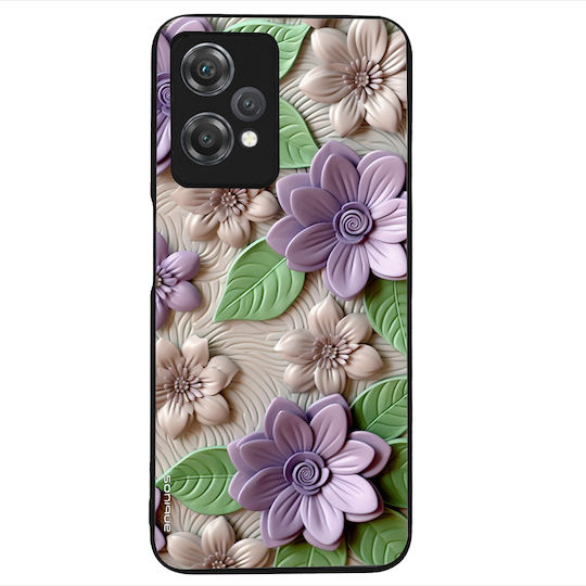 Husă Sonique Seria Flori 3D pentru OnePlus Nord CE 2 Lite 5G Violet