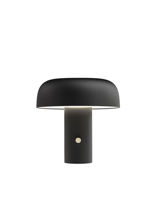 Viokef Metal Table Lamp LED with Black Shade an...