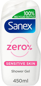 Sanex Zero% Sensitive Skin Αφρόλουτρο σε Gel 450ml