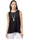 Women's Blouse Sleeveless Black
