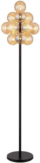 Globo Lighting Φωτιστικό Δαπέδου Υ160xΜ39.5εκ. με Ντουί για Λαμπτήρα G9 Μαύρο
