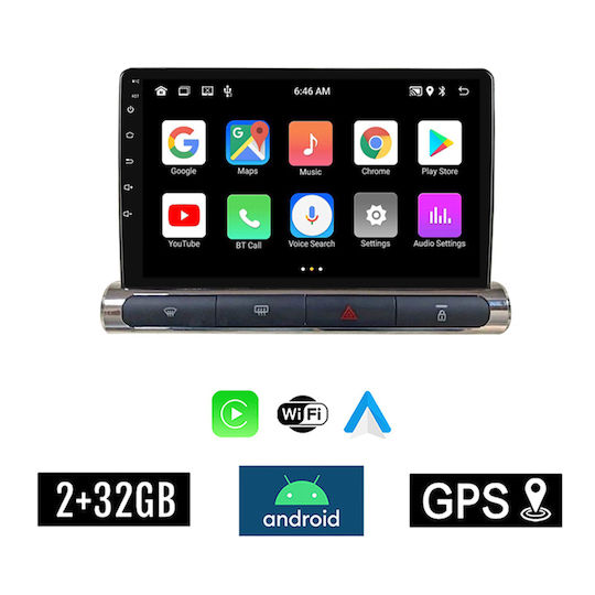 Kirosiwa Auto-Audiosystem für Citroen C3 / DS3 2016 (Bluetooth/USB/AUX/WiFi/GPS/Apple-Carplay/Android-Auto) mit Touchscreen 9"