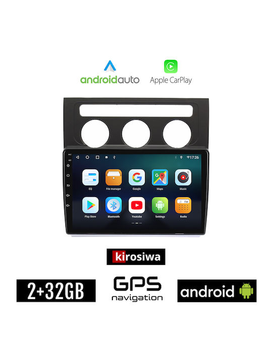 Kirosiwa Автомобилна Аудио Система (Блутут/USB/WiFi/GPS/Apple-Carplay/Android-Auto) с Тъчскрийн 10"