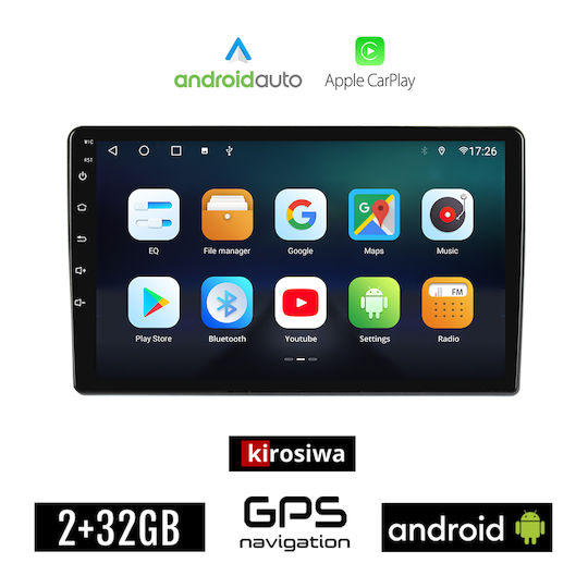 Ηχοσύστημα Αυτοκινήτου για Honda HR-V 1998 2005 (Bluetooth/USB/AUX/WiFi/GPS/Apple-Carplay/Android-Auto) με Οθόνη Αφής 9"