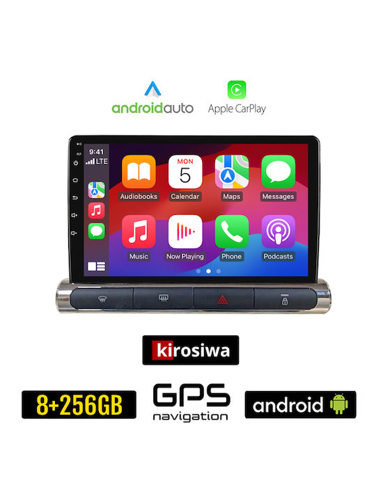 Kirosiwa Car Audio System for Citroen C3 / DS3 2016 (Bluetooth/USB/AUX/WiFi/GPS/Apple-Carplay/Android-Auto) with Touch Screen 9"