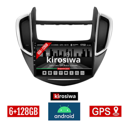Kirosiwa Auto-Audiosystem für Chevrolet Trax 2014 2022 (Bluetooth/USB/AUX/WiFi/GPS/Apple-Carplay/Android-Auto) mit Touchscreen 9"