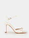 Sandalen mit Strass Weiß