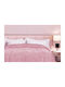 Linea Home Κουβέρτα Βελουτέ Υπέρδιπλη 220x240εκ. Ροζ LH2018261
