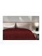 Linea Home Κουβέρτα Βελουτέ Υπέρδιπλη 220x240εκ. Μπορντό LH2018256