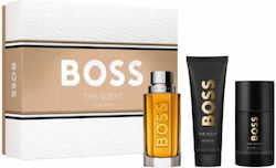Boss The Scent Ανδρικό Σετ με Eau de Toilette 3τμχ