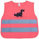 AMiO Men's Safety Vest with Reflective Tapes Yellow
