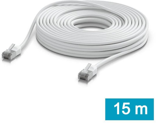 Ubiquiti U/UTP Cat.6a Ethernet Network Cable outdoor 15m White 1pcs