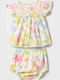 Kids' Set with Shorts Summer 2pcs Multi Floral