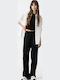 Women's Fabric Trousers Black