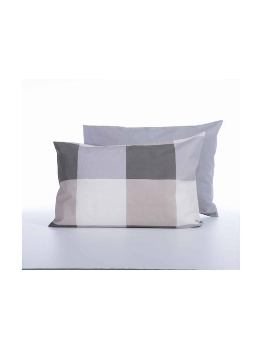 Nef-Nef Homeware Casual Check Μαξιλαροθήκη με Φ...