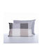 Nef-Nef Homeware Casual Check Μαξιλαροθήκη με Φάσα Grey 52x72εκ.