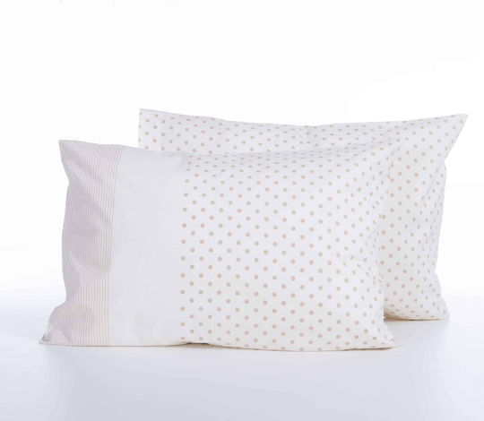 Nef-Nef Homeware Donter Față de Pernă cu plic de acoperire Bej 52x72cm.