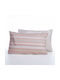 Nef-Nef Homeware Quantro Kissenbezug mit Umschlagumschlag Beige 52x72cm.