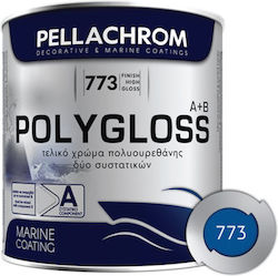 Pellachrom Polygloss A+B Farben Oberbau Boot 0....